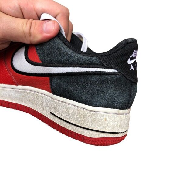 RARE 2018 Nike Air Force 1 Low Mystic Red Black Size 7.5 - Picture 12 of 16